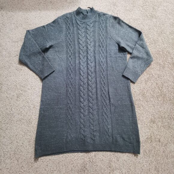 Women's Torrid Mock Neck Mini Dress | Color: Oxford | Size 18-20 - Picture 4 of 14